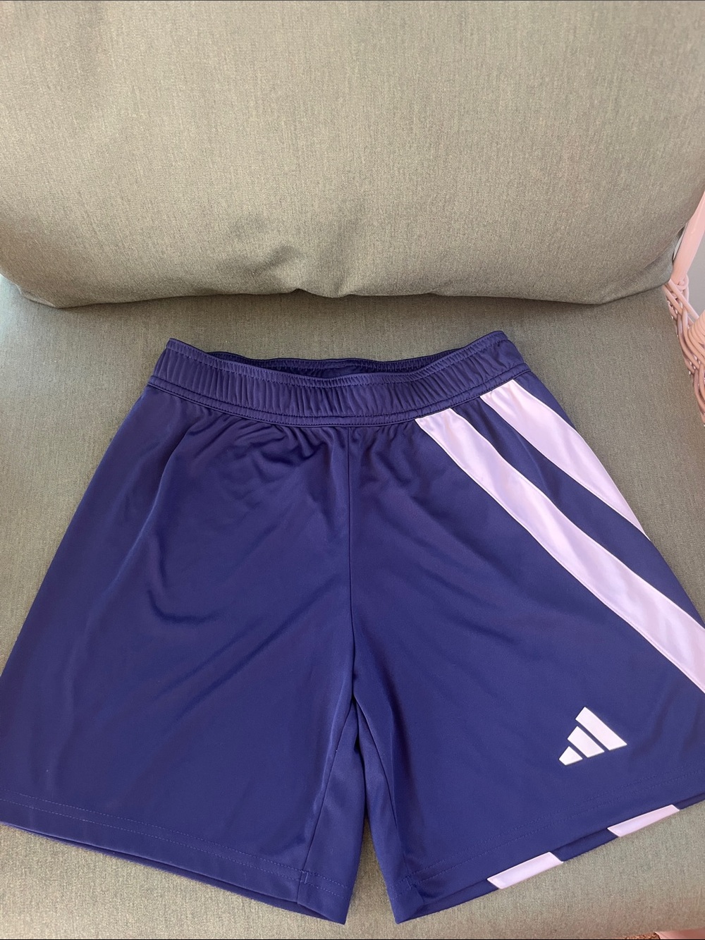 adidas Nacy Athletic Shorts with White Accents
